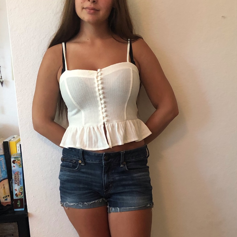 White Crop Top - Small 🌿 NWOT